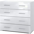 Commode gris clair prise electrique minimaliste