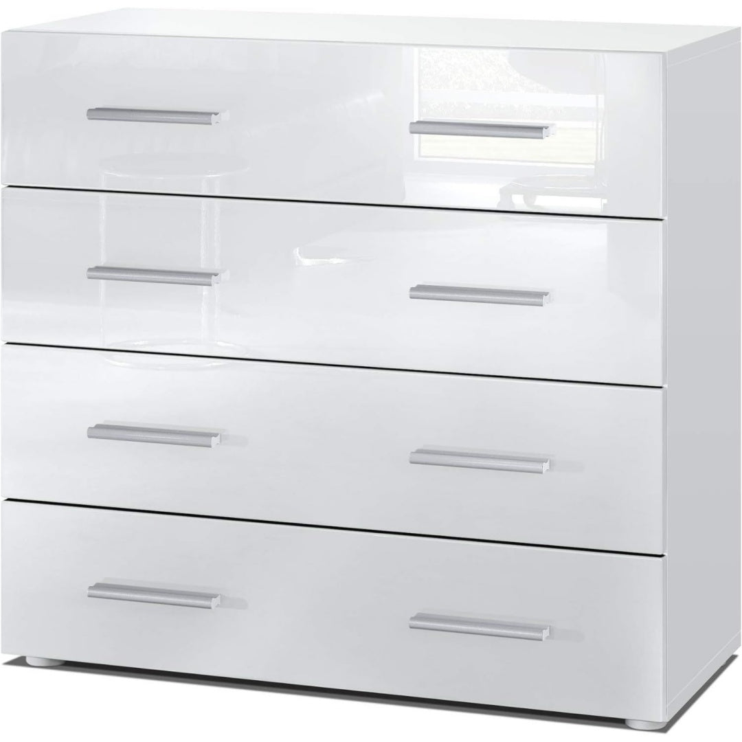 Commode gris clair prise electrique minimaliste