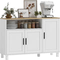 Enfilade gris clair a 3 portes style contemporain en bois ingenierie