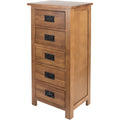 Commode pour salon marron rustique