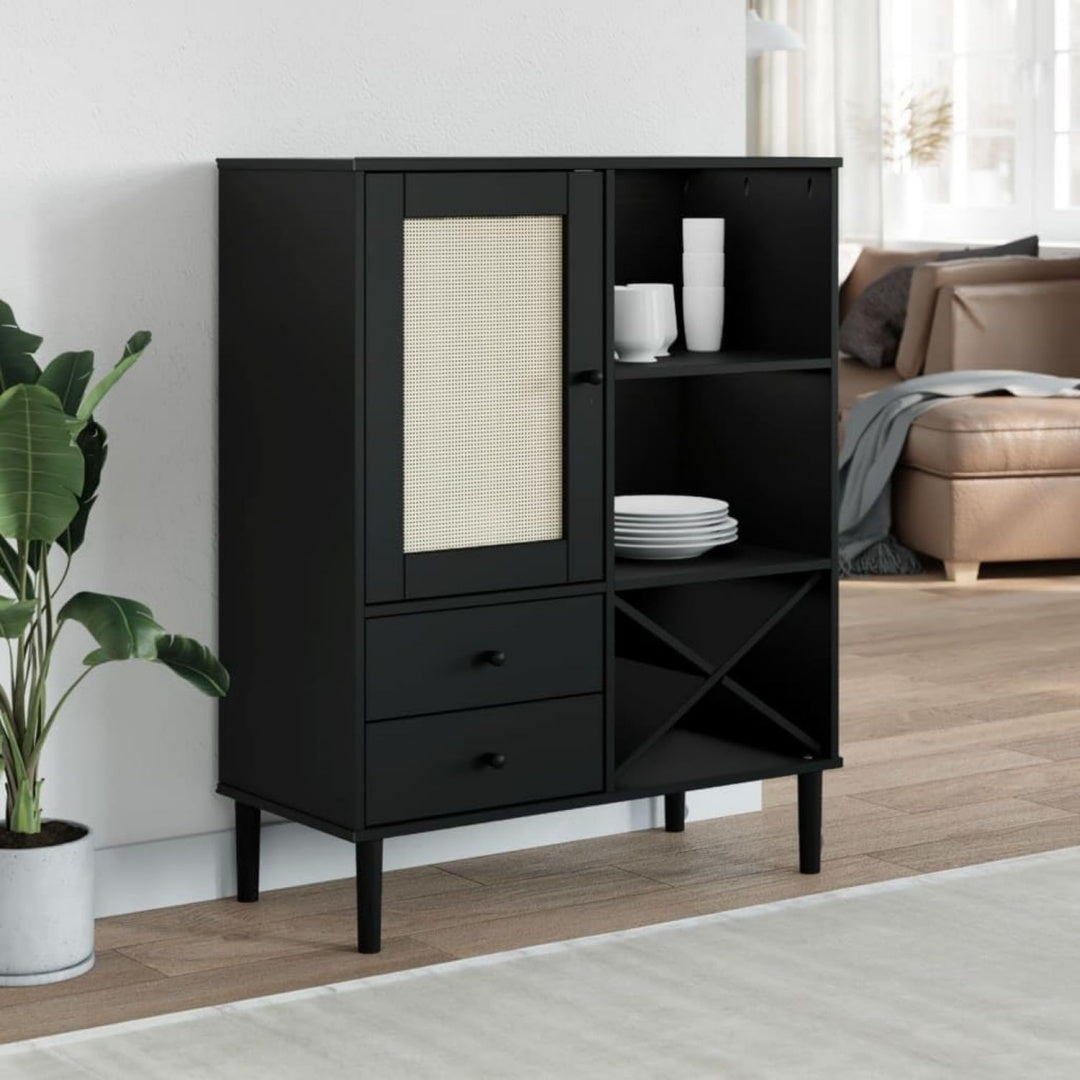 Rangement, armoire de rangement gris en bois style rustique