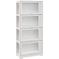 Vitrine d'exposition gris clair 59 cm, de rangement genereux