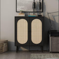Gris fonce buffet effet cannage