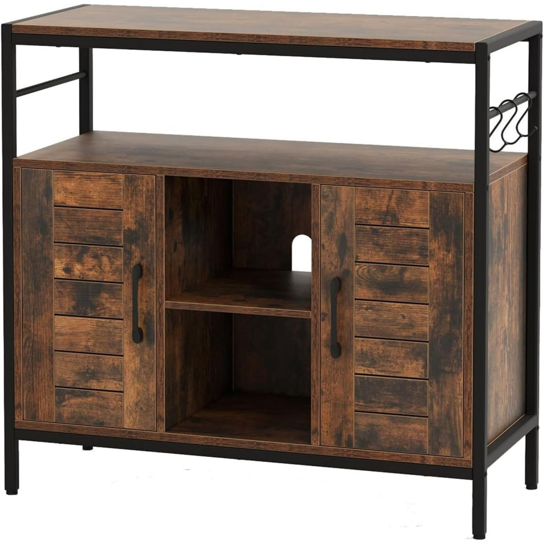 Buffet marron, contemporain, solution de rangement moderne