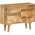 Rangement marron sideboard avec 3 tiroirs et 2 etageres