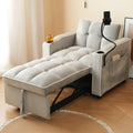 Rembourre en tissu canape gris clair style industriel