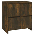 Teinte marron, vaisselier en bois 4 portes style moderne