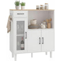 Enfilade style contemporain gris clair etageres reglables, a 3 portes 1 tiroir