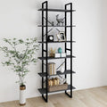 Bibliotheque gris clair - industriel 6 etageres 80 x 30 x 210 cm