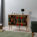Commode en bois massif gris