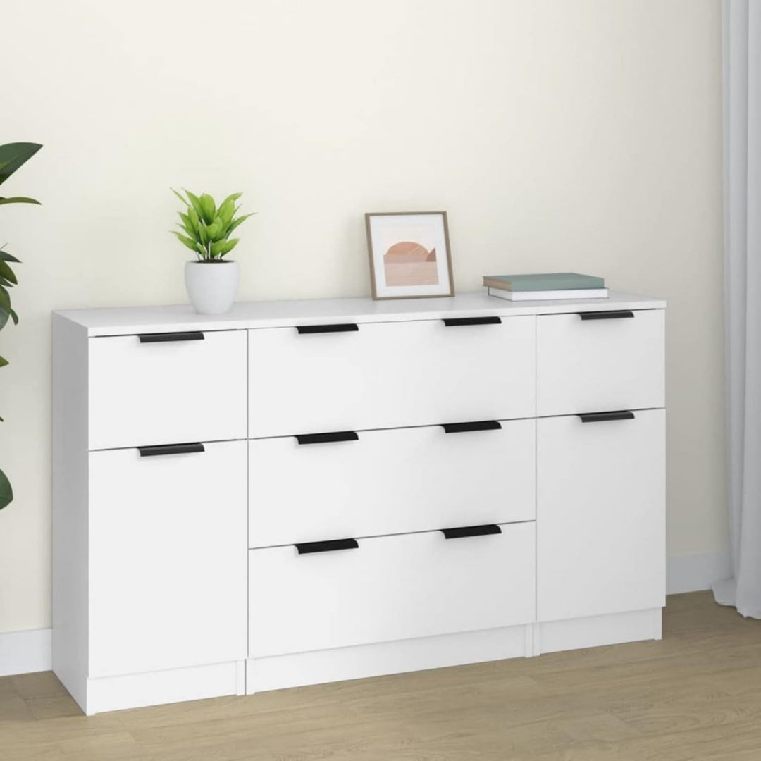 Buffet de style minimaliste avec une fixation murale invisible, gris clair