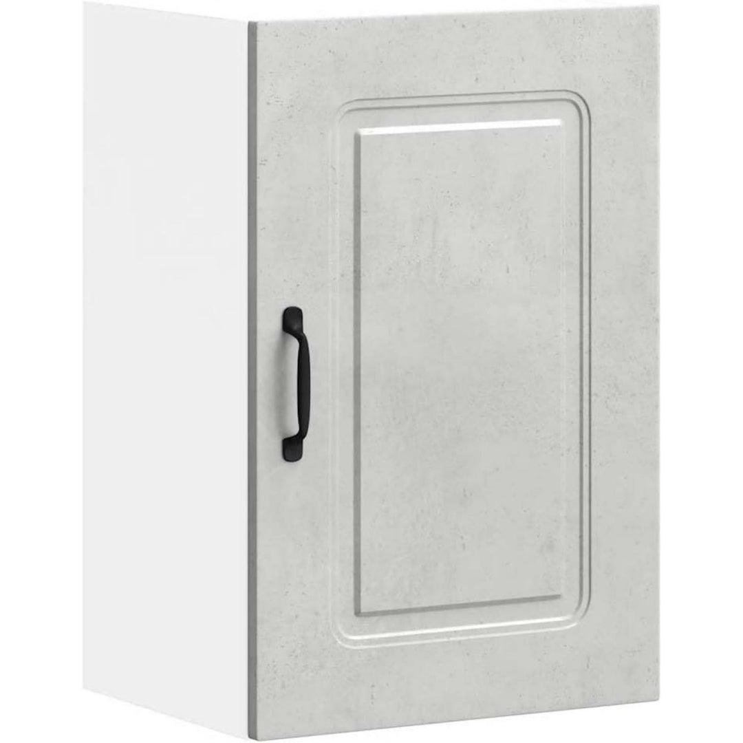 Armoire colonne gris clair, fabrication hevea, finition soignee