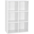 Bibliotheque gris clair 3 etageres, ideal pour salon et cuisine