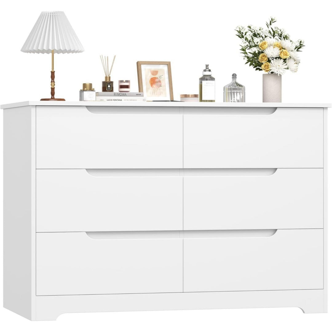 Commode design moderne gris clair en acier