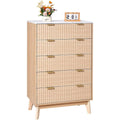 Commode chaleureuse contemporaine en bois beige