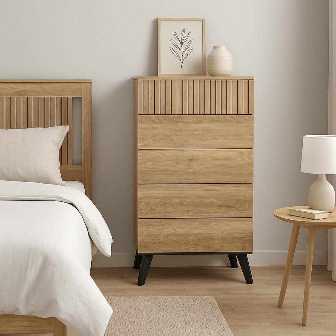 Coffre a tiroirs pour bureau marron moderne