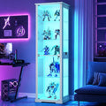 Style Contemporain, vitrine bleu (40 x 50 x 180 cm)