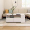 Table basse gris clair sobre 102 x 55 x 42 cm