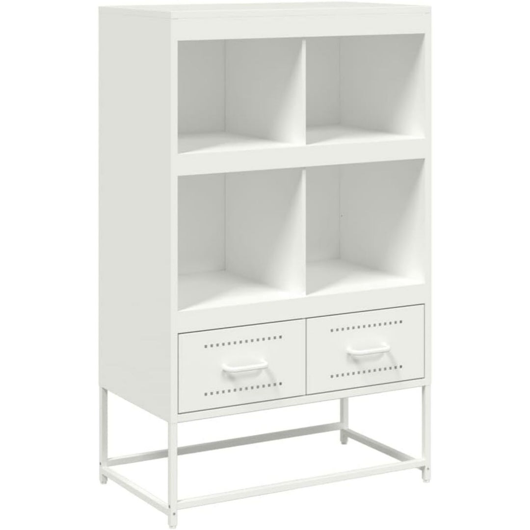 Buffet gris clair en acier, en acier