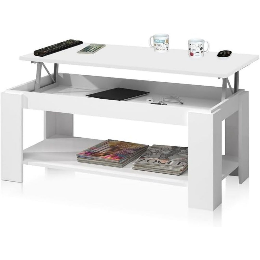 Table basse 102 x 50 x 43 cm avec un plateau relevable
