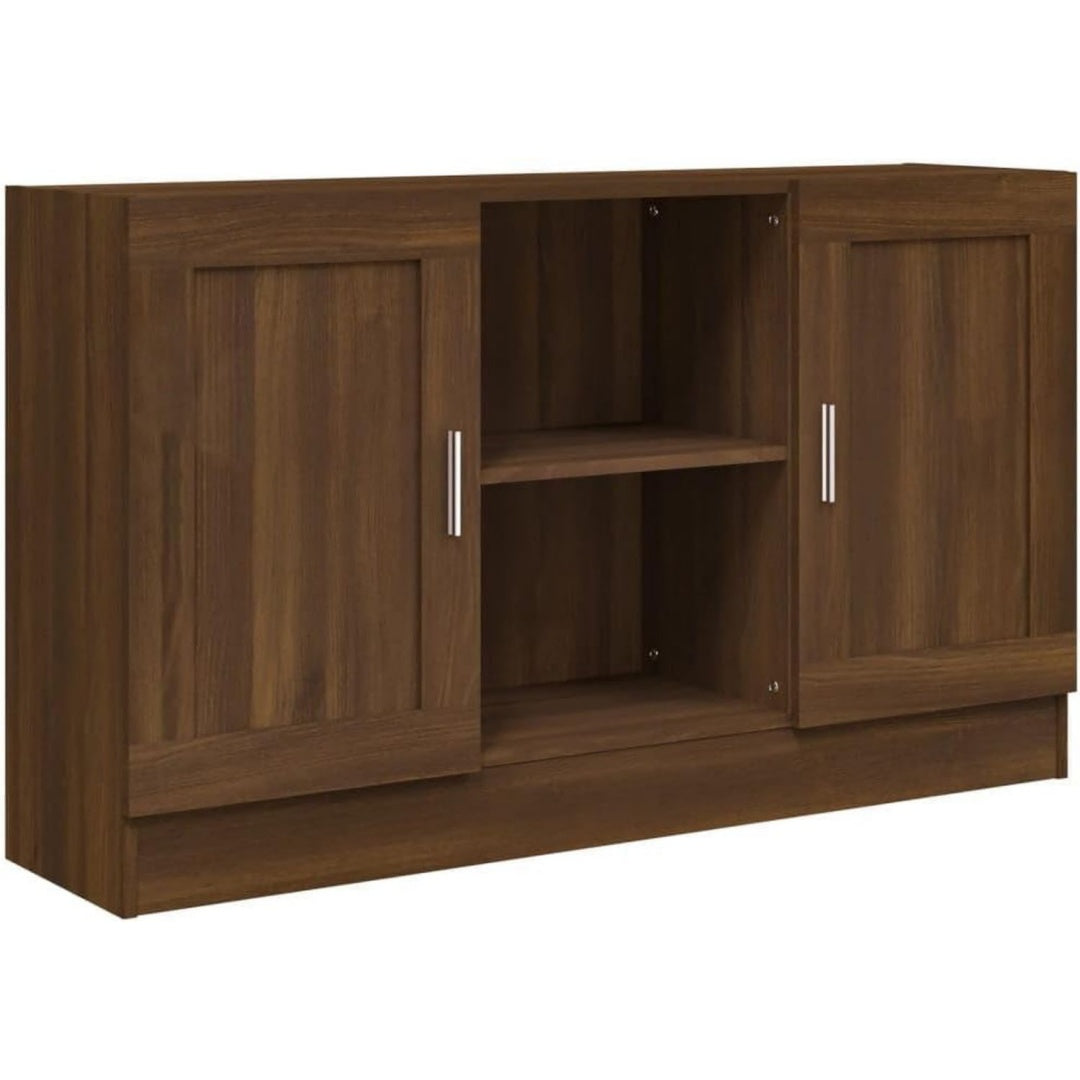 Buffet marron elegant bois d'ingenierie 120 x 30.5 x 70 cm