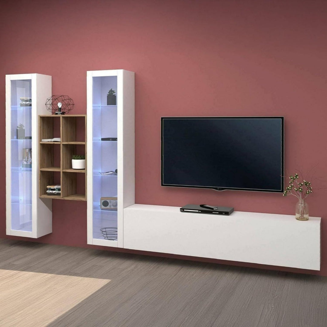Ensemble de meubles de rangement rose