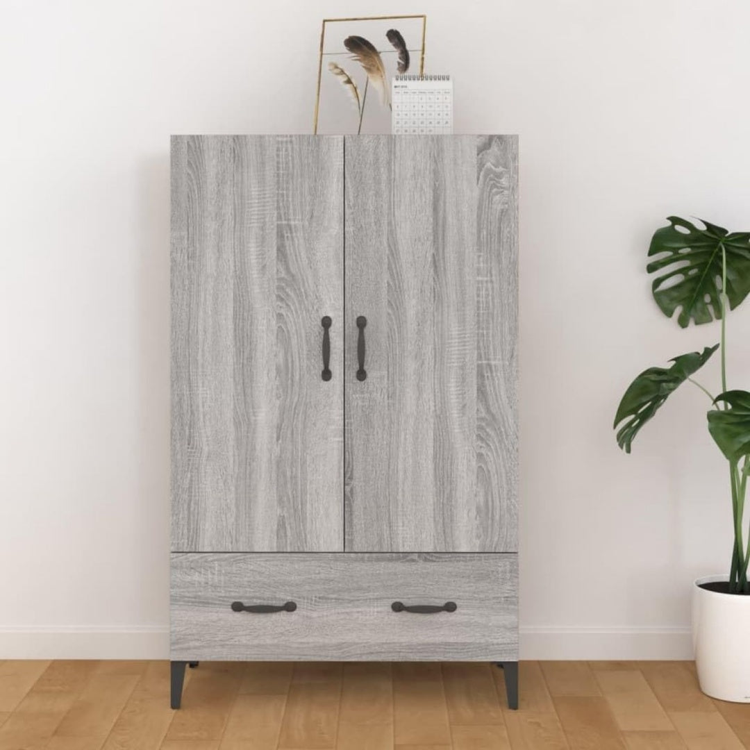 Buffet haut gris clair avec 2 portes