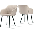 Chaise rembourree gris en metal style moderne 61 x 57 x 82 cm