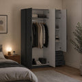 Armoire de rangement marron 3 portes moderne