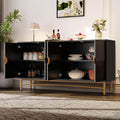 En bois massif, meuble de rangement rose style moderne 4 portes