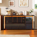 Buffet marron pour interieur 35 x 160 x 75 cm