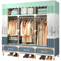 Meuble de rangement armoire gris en tissu